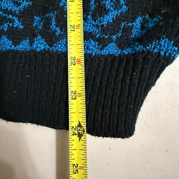 Vintage Botany 500 Multicolor Abstract Knit Pullover Medium Sweater Coogi Cosby - Picture 7 of 7